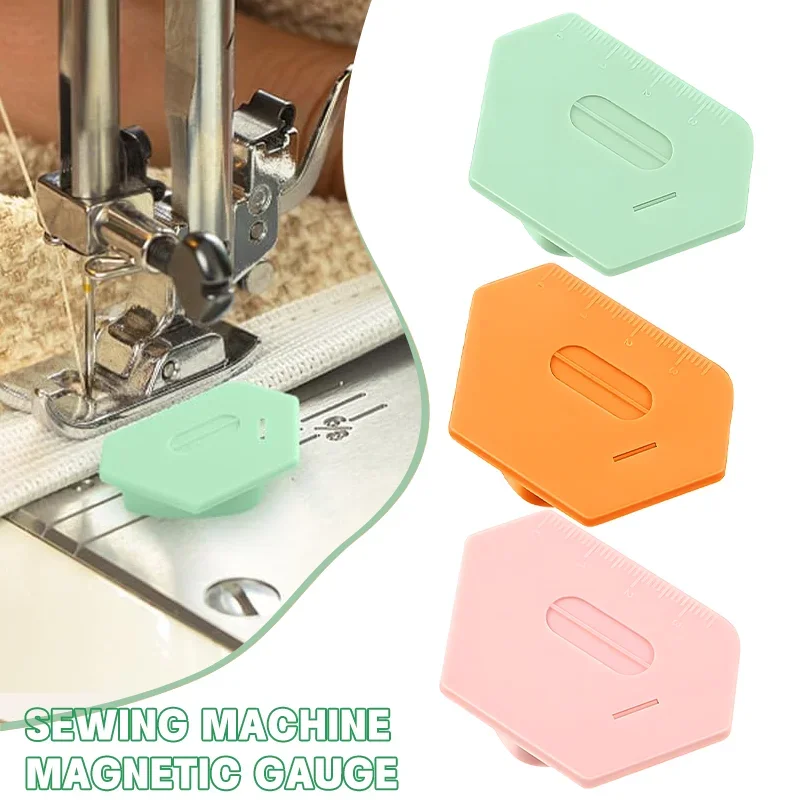 

Sewing Magnetic Seam Guide Multifunctional Ruler Hemmer Universal Polygonal Anti-Curling Positioner Sewing Machine Accessories