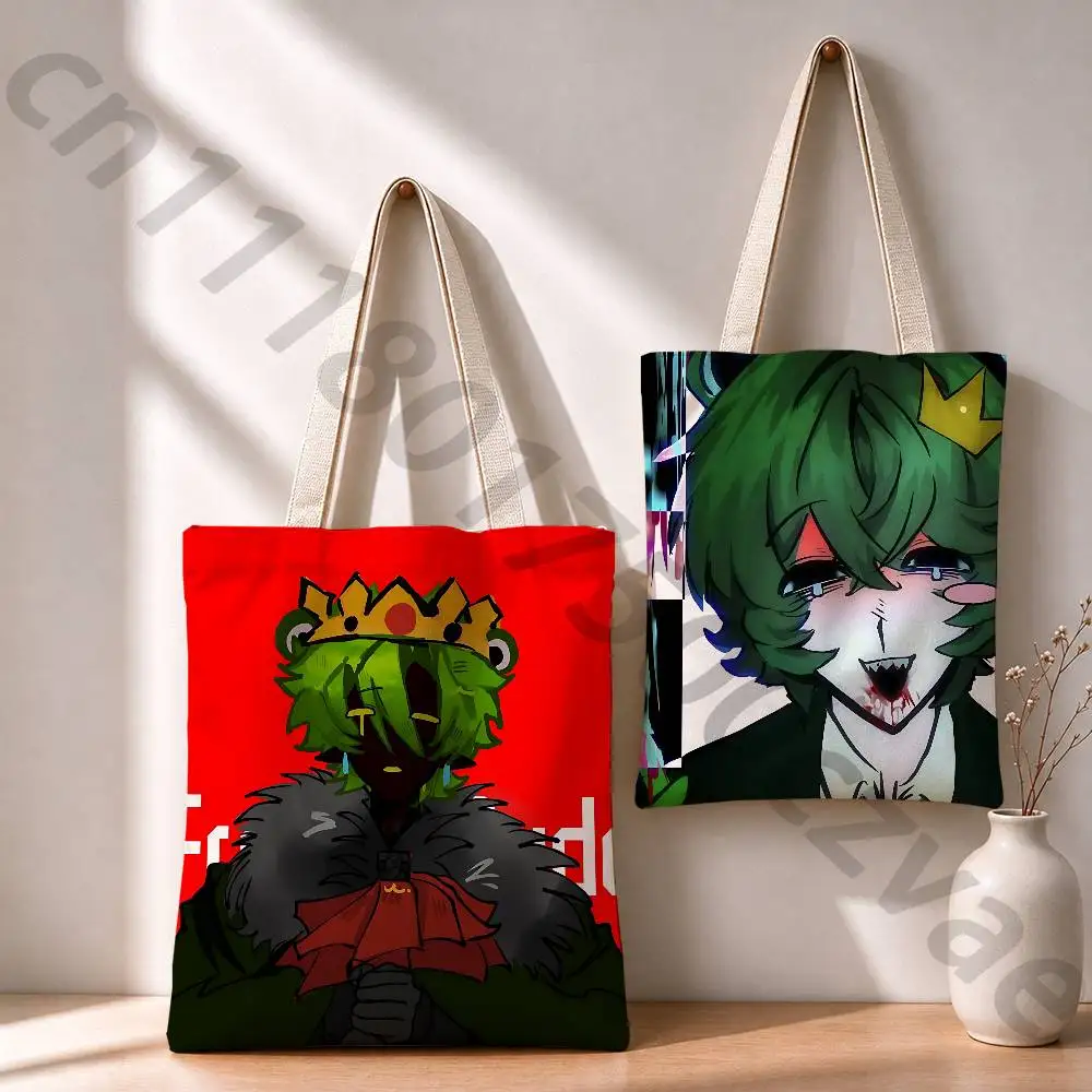 F-Froggydude Reusable Fashionable Backpack Multifunctional Handbag Canvas Shopping Bag