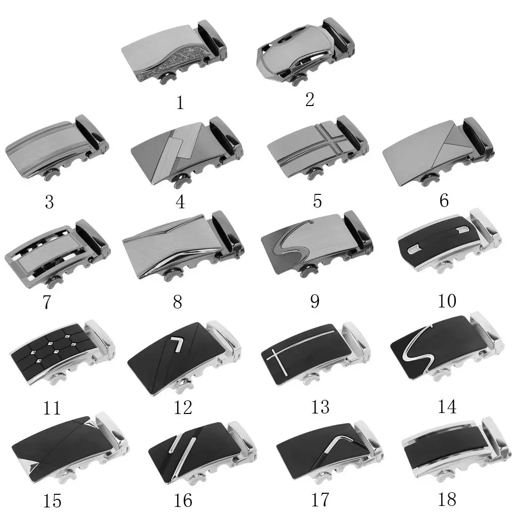 Мужская металлическая пряжка для ремня с храповым механизмом Автоматическая скользящая Пряжка Повседневная посадка широкий ремень 3,5 см