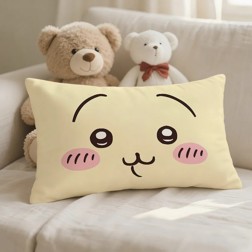 Cartoon C-Chiikawa Kissenbezug für Sofa, Wohnzimmer, Schlafzimmer, Kopfteil, Rückenlehne, Nickerchen-Zweckeinsatz – Detail 6