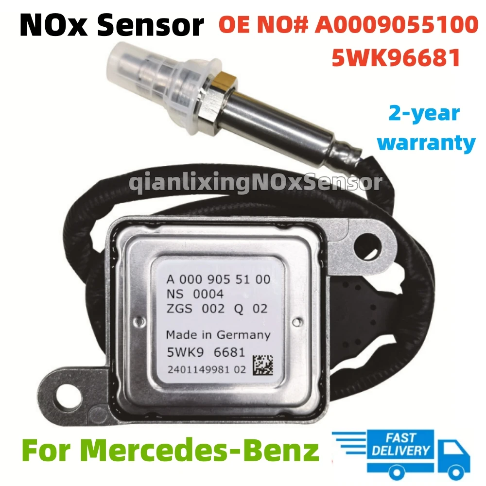 A0009055100 5WK96681 Original New Nitrogen Oxygen NOx Sensor For Mercedes-Benz W207 W212 W222 R V251 GLK X204 CLS W218