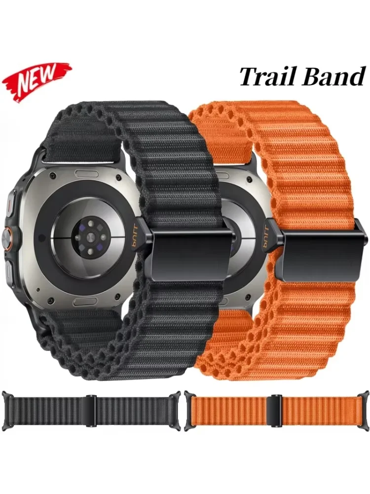 Trail Band For Samsung Galaxy Watch Ultra 7 47mm Nylon Braided Loop Strap Replacement Wristband Galaxy 7 Ultra Accessories