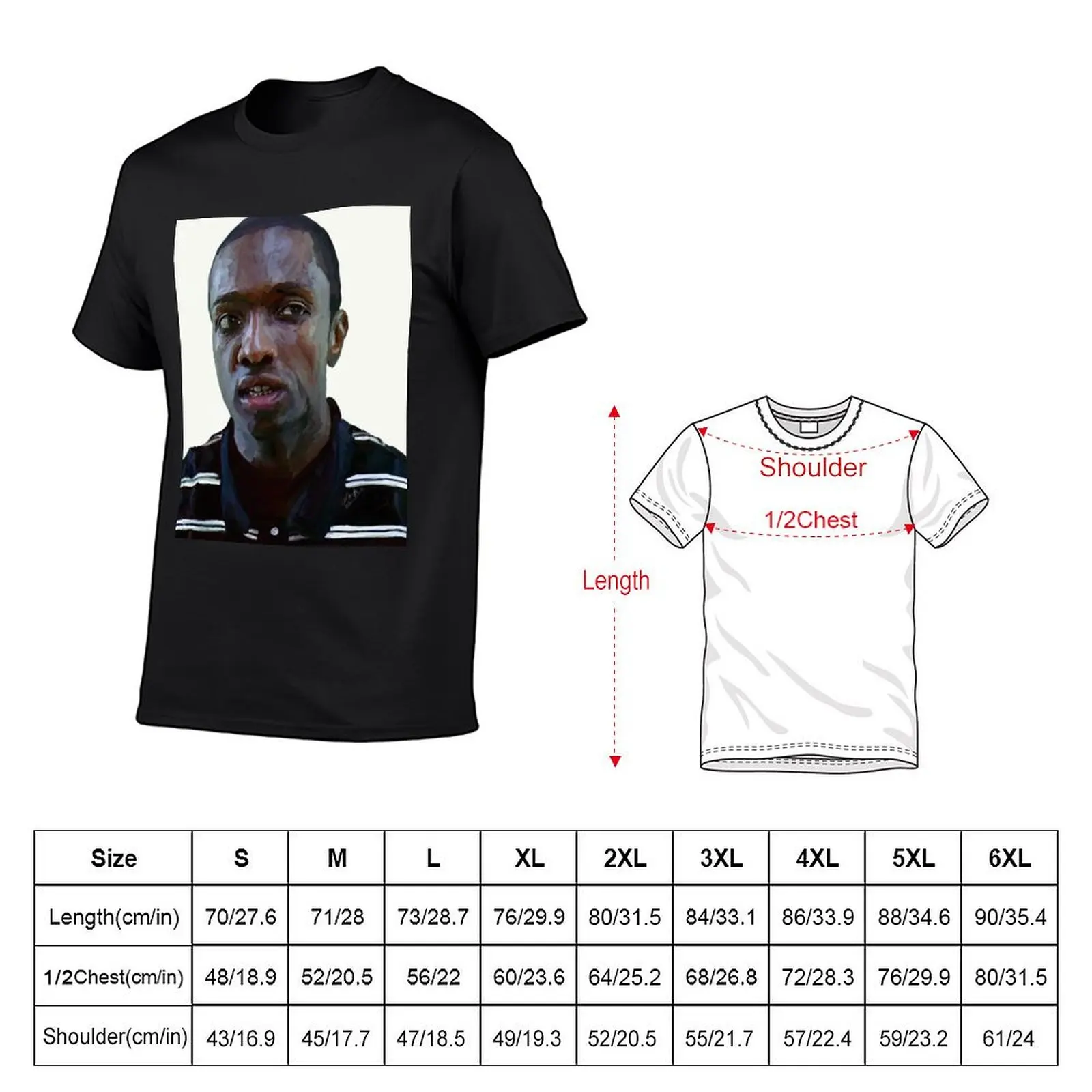 Marlo Stanfield T-Shirt blue archive shirts graphic tees vintage clothes basketball graphic tees T-shirts for men cotton