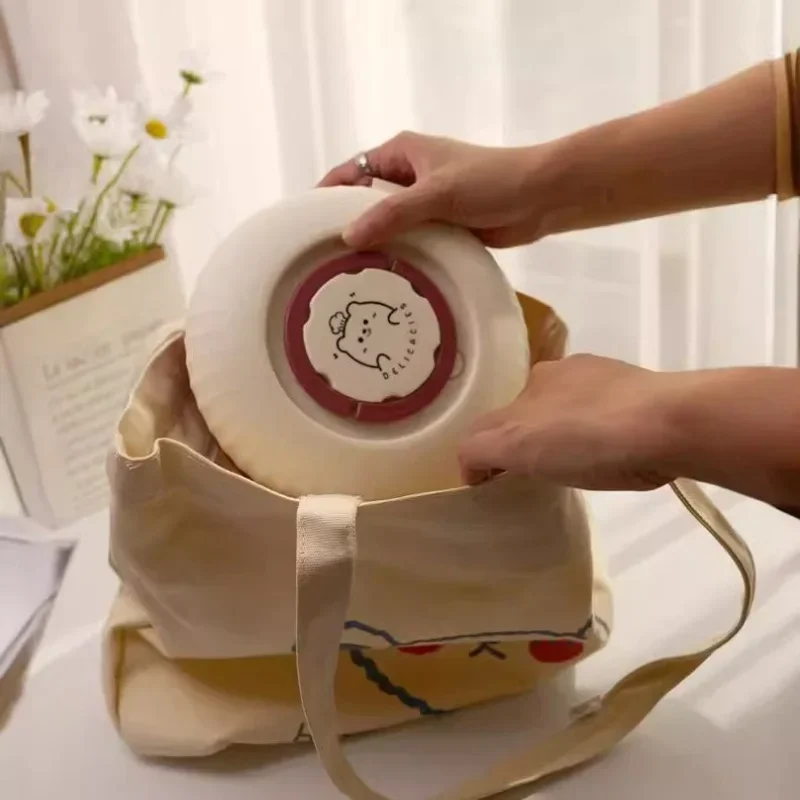 Bento Box a doppio strato di grande capacità con scomparto per salsa Scatola da pranzo in plastica termica per microonde per scatola da pranzo portatile per studenti