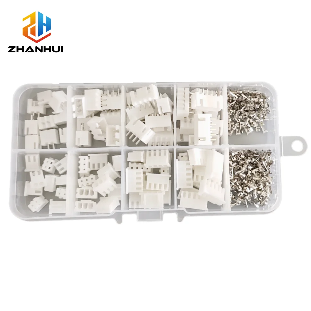 230pcs/box JST XH 2.54mm Pitch Connector Kit - 2/3/4/5Pin Housing, Terminal & Pin Header for DIY Electronics