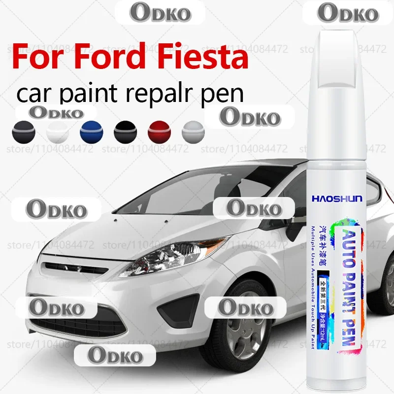 For Ford Fiesta 1976-2025 B2 B3 B4 B5 B6 B7 B8 Orange 27Y Black A3F White A4D Gray 36C Silver 28N Blue 27B Paint Repair Pen