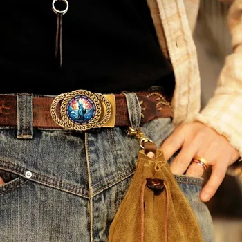 自由の女神自動ラチェットバックル、パーソナライズされたベルトアクセサリー、友人へのギフトとして、ファッション