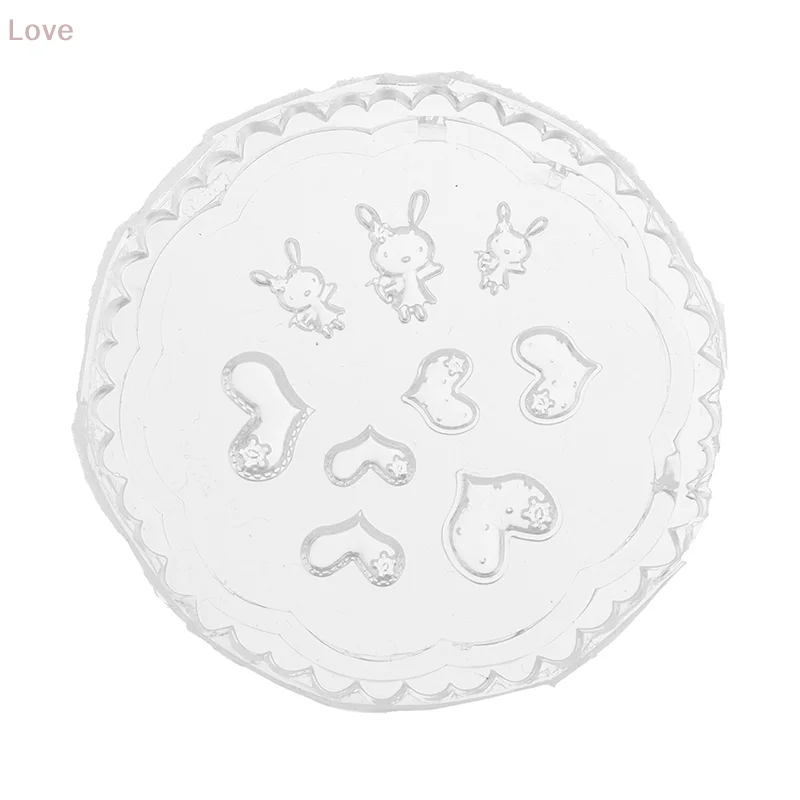 [L&P] قالب أظافر من السيليكون على شكل أرنب على شكل قلب، فن تجميل الأرانب، قالب أدوات مصنوع يدويًا لتزيين الأظافر