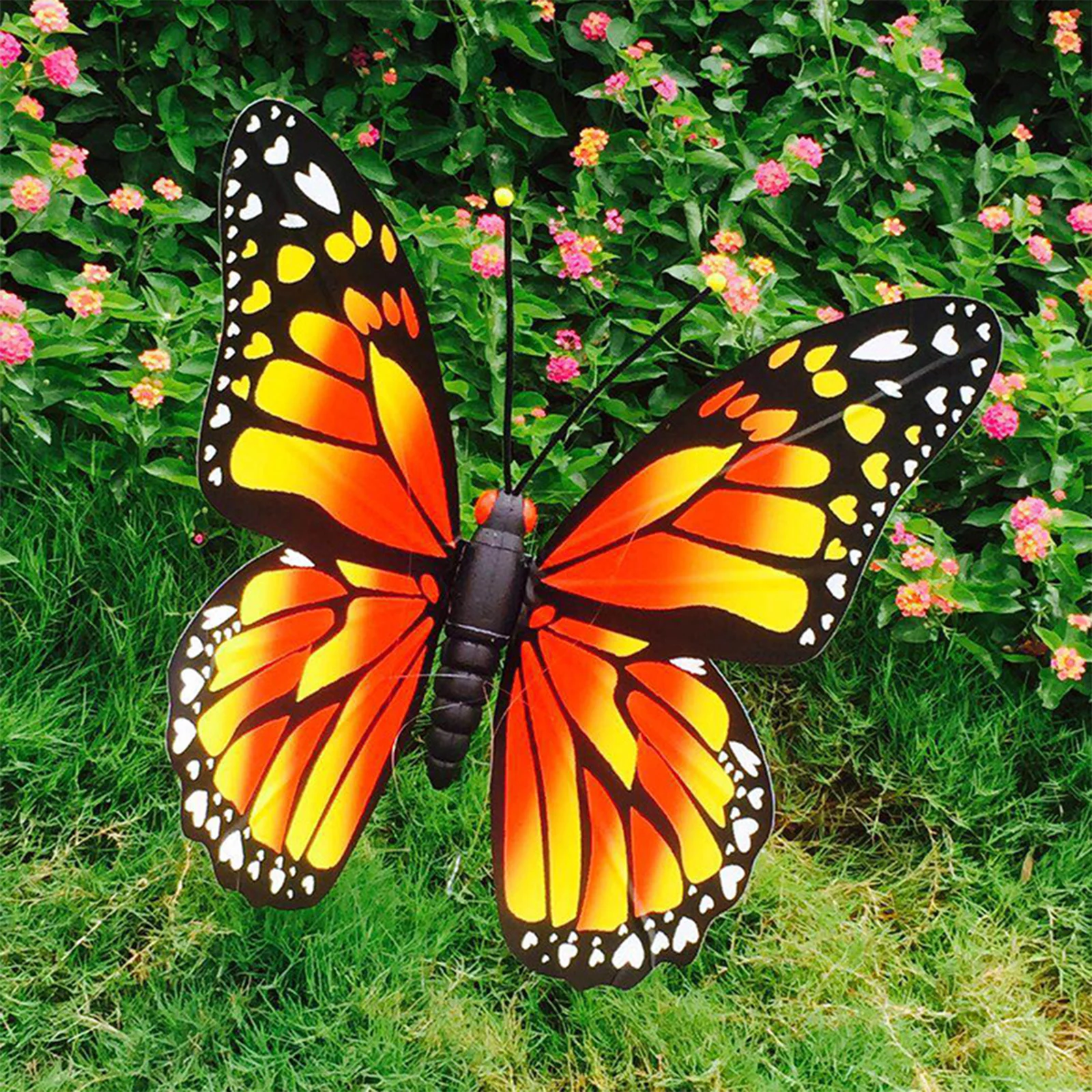 Waterproof Butterfly Garden Yard Planter Butterfly Flower Arrangement Colorful Butterfly Outdoor Decor Flower Pots Decor