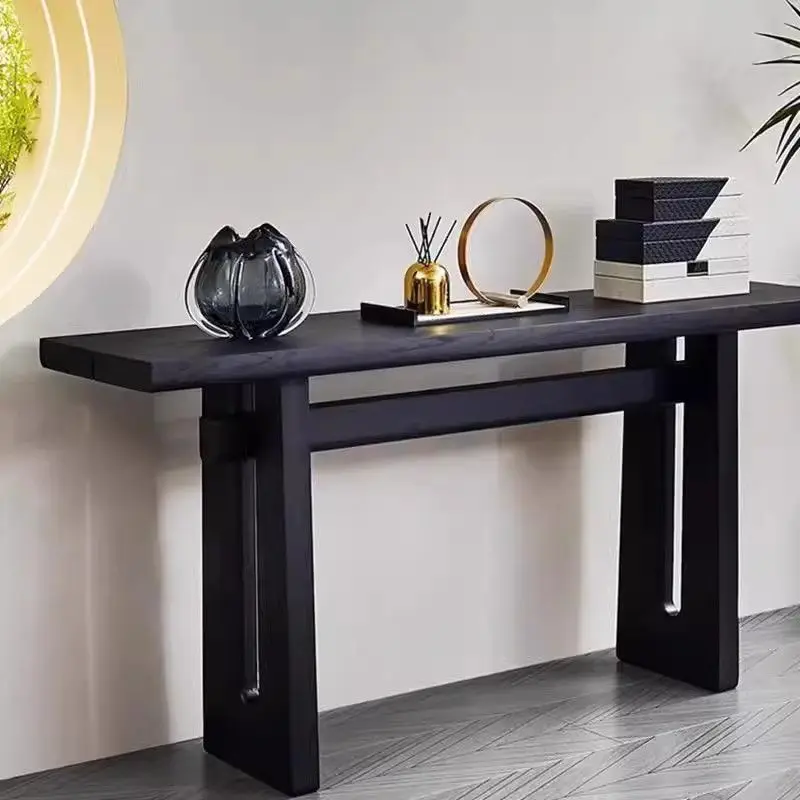 LH new pine entrance table wabi bar case end view table entrance cabinet against the wall desk