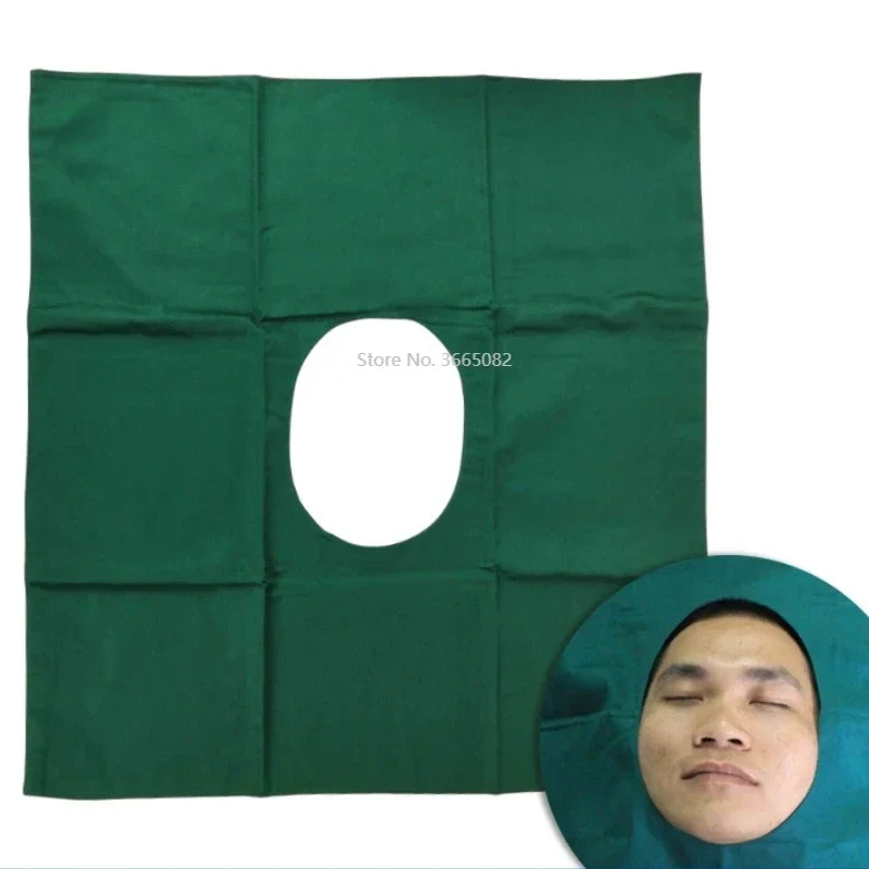 

Pure Cotton Disinfection Surgical Towel,single/double-layer with 15*20cm Hole Face/eye Plastic Surgery Laparotomy Surgery Towel