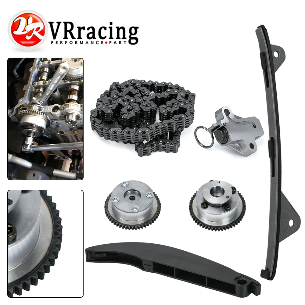 

6pcs Timing Chain Kit & Exhaust Intake CVVT Gear Fit for Kia Soul Hyundai Elantra 2.0L 1.8L 24321-2E000 Auto Repair Accessories