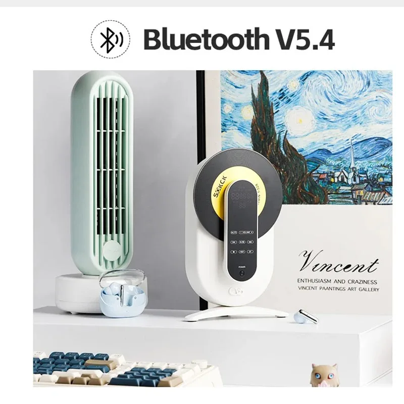 샨링 EC 스마트 CD 플레이어 EC 스마트 데스크탑 스테레오 CD 플레이어 리모컨 블루투스 5.4 산요 DA11 광 드라이버 CS43131 DAC