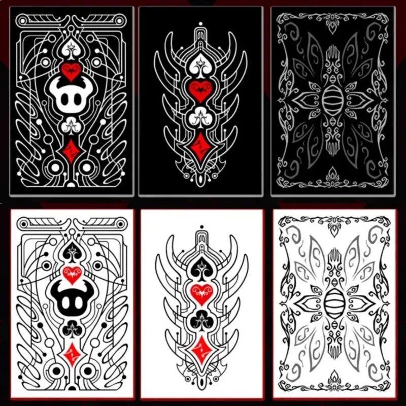 Hollow Knight Standard Poker Card Set Black and White Playing Card Game Card Group Portable Creative Board Game Gift Collection
