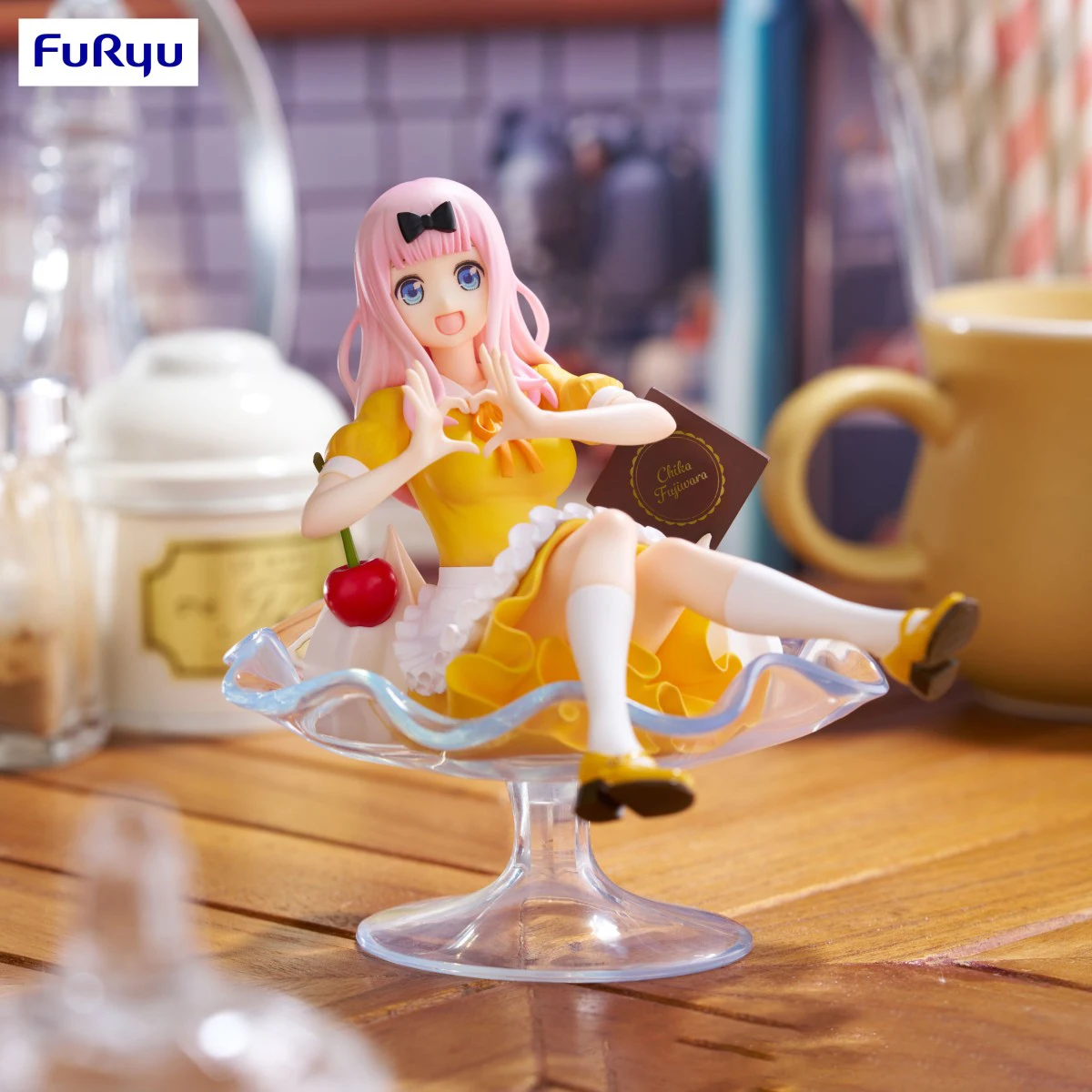 В наличии Оригинальная специальная фигурка FuRyu Prepainted Kaguya-sama Wa Kokurasetai: First Kiss Wa Owaranai Fujiwara Chika Parfait Ver.