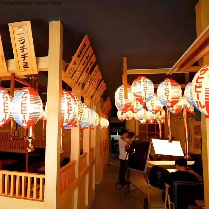 

Waterproof PVC Japanese Style Lantern Korean Ramen Restaurant Sake Pub Bar Izakaya Decorative Lantern Cuisine Shop Advertising S