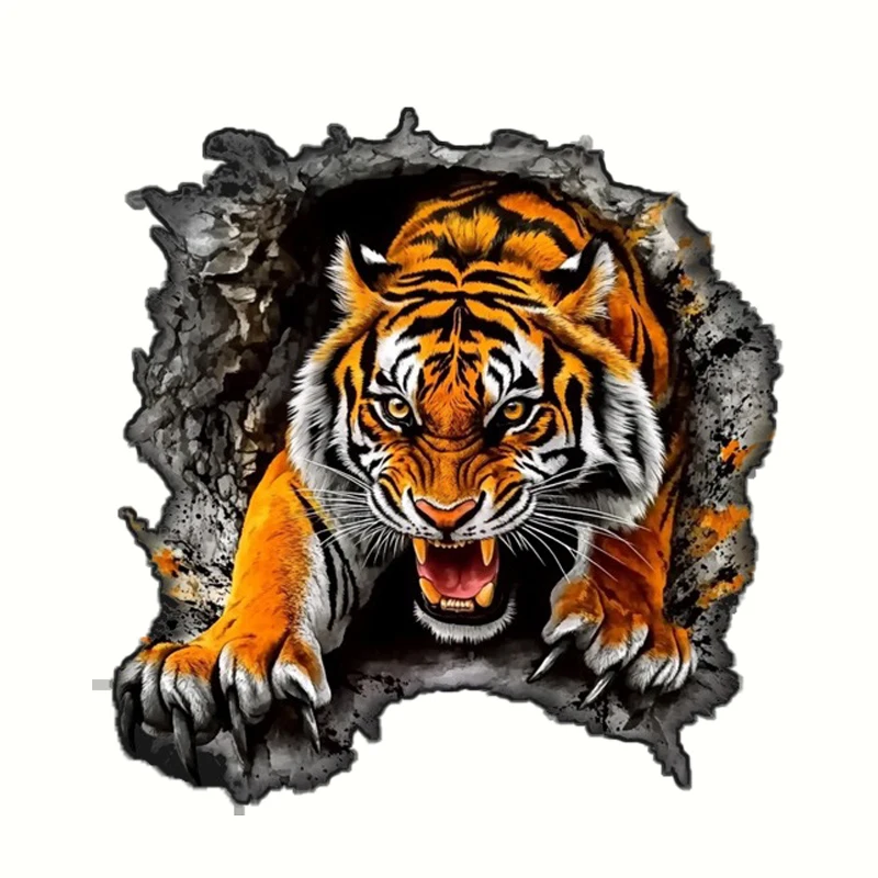 Tiger Head Car Sticker Car Body Scratch Covering Sticker Pattern Vinyl Decal Car Sticker