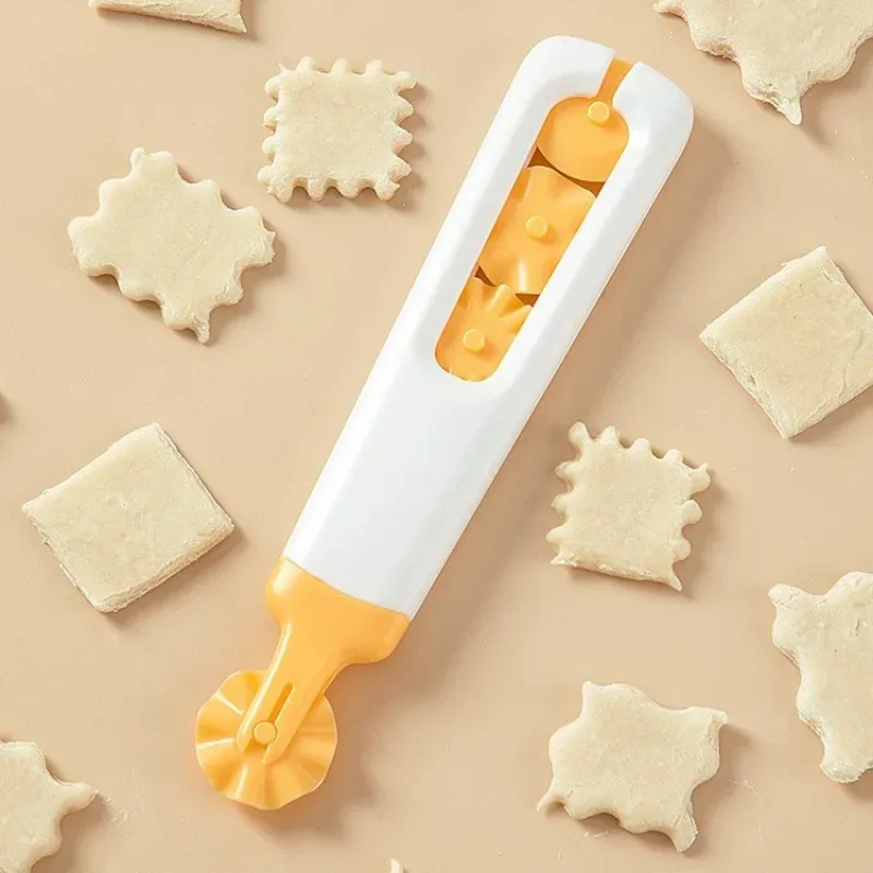 Pastry Knife Multi-function Pastry Knife Four-in-one Pattern Roller Knife Baking Kitchen Modelling Pizza Pastry