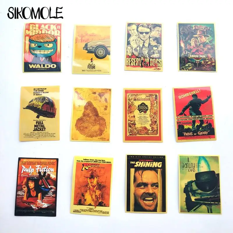 10/30/54pcs Classic Movie Sickers Luggage Laptop Art Painting Kill Bill Pulp Fiction Poster DIY Toy Decal Stickers Skateboard F5