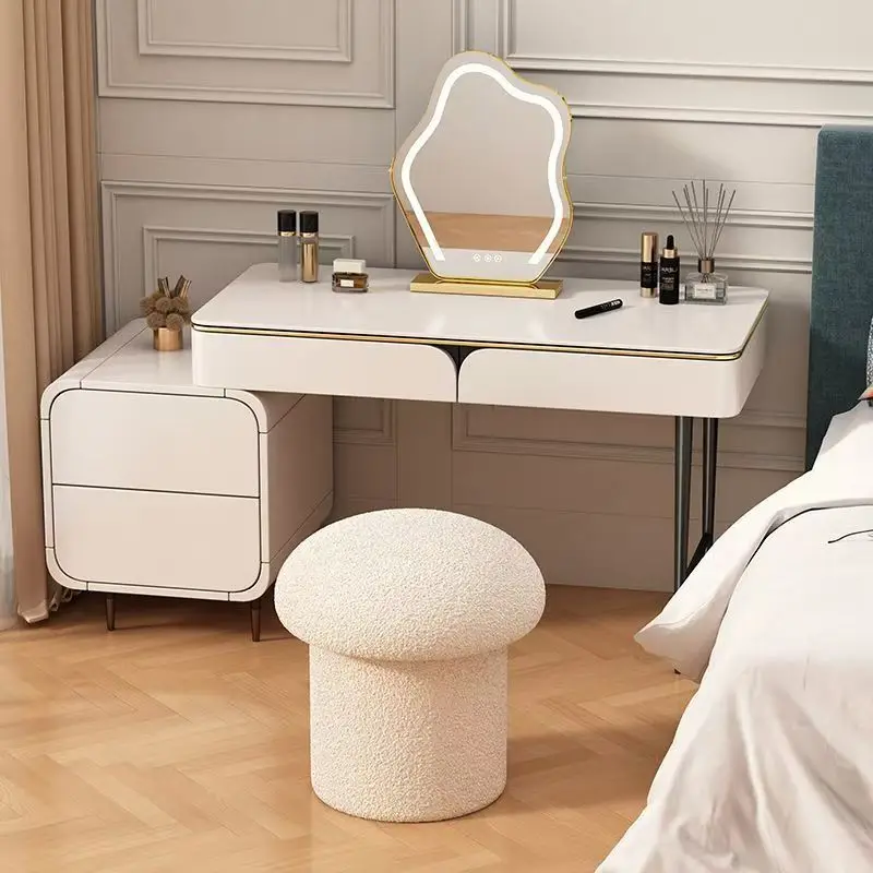 Makeup stool girls bedroom dressing stool light luxury high-end makeup chair manicure chair mushroom door shoe changing stool