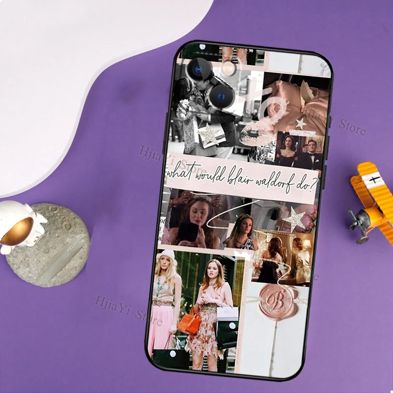 Chuck Bass Blair Waldorf Gossip Girl Phone Case For iPhone 14 13 Pro Max 11 Pro 12 mini SE 2020 X XR XS Max 7 8 Plus Back Cover