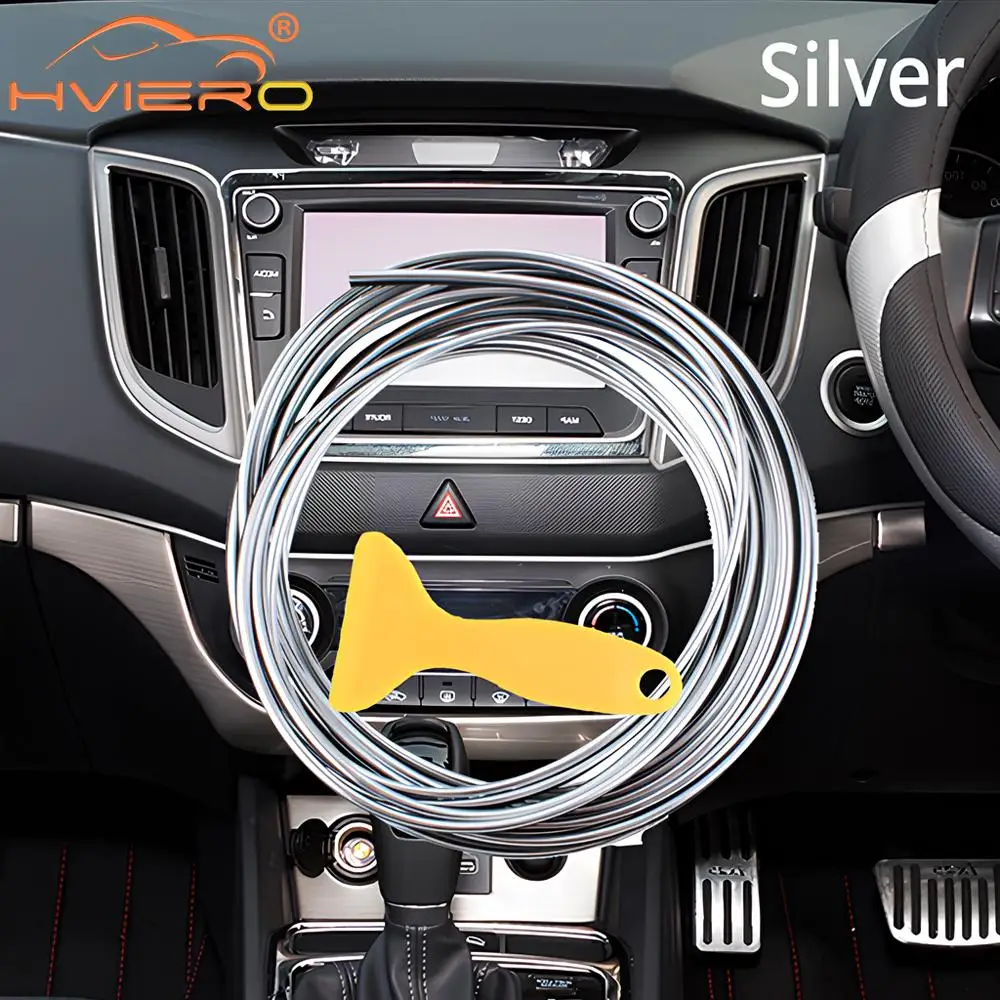 Universal Car Dashboard Door Edge Insert Trim Styling Interior Decorative Moulding Auto Accessories Strip Scraper Multiple Color