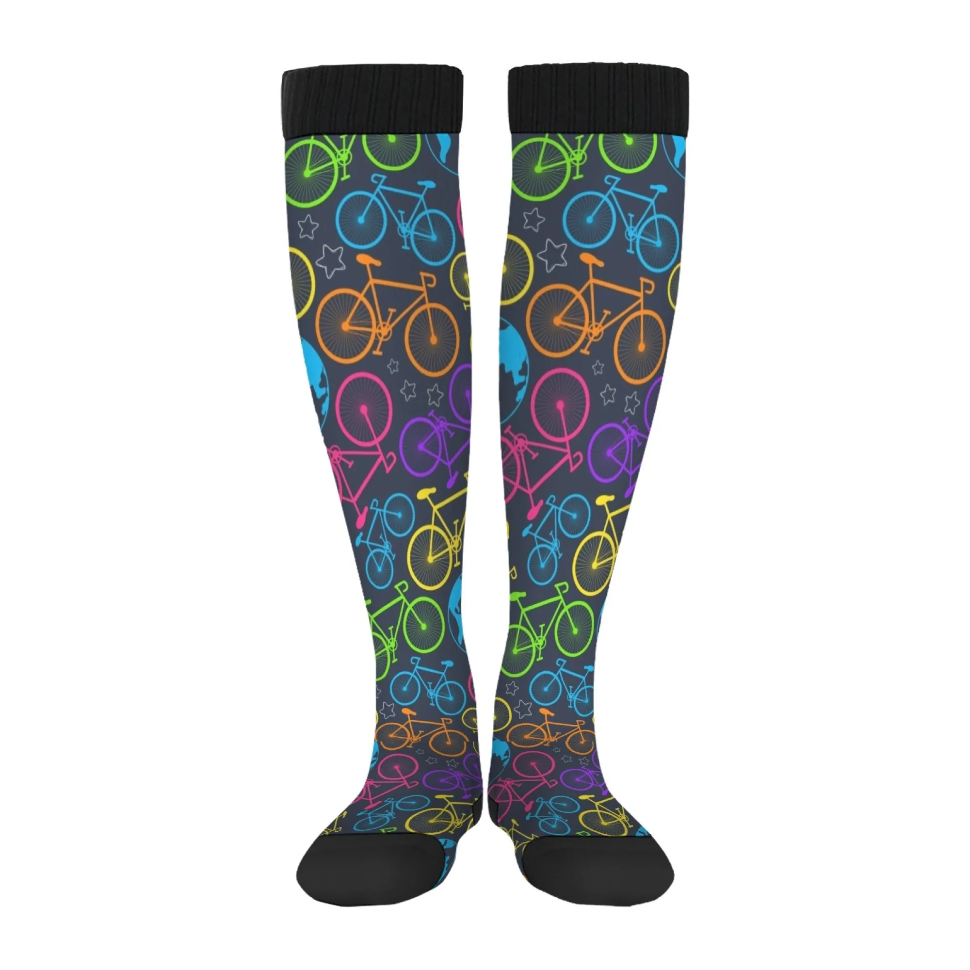 عناصر الدراجات الملونة، جوارب نسائية، جوارب هيب هوب للشارع، جوارب جري مريحة ومسامية وغير قابلة للانزلاق