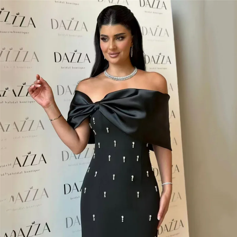 Europese en Amerikaanse high-end elegante sexy off-shoulder socialite feestavondjurk bandagejurk