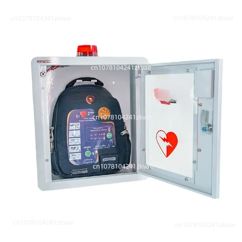 Wall Mounted  External Box Defibrillator Storage Box Sound and Light Alarm Box