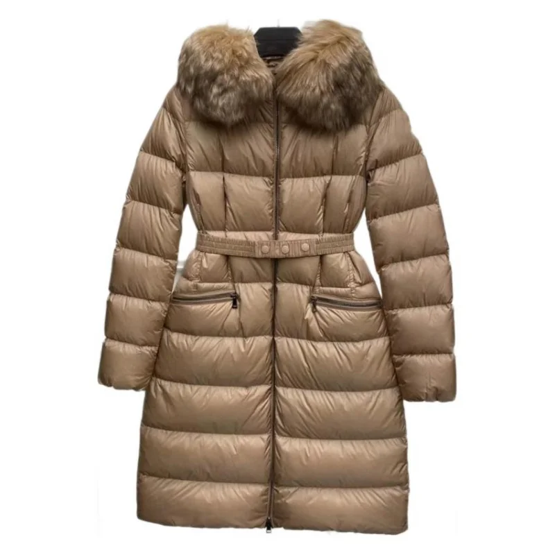 Moncl * r Chaqueta de invierno para mujer con cremallera gruesa, las mejores chaquetas de plumón de ganso 90, abrigo de invierno de ocio a la moda,