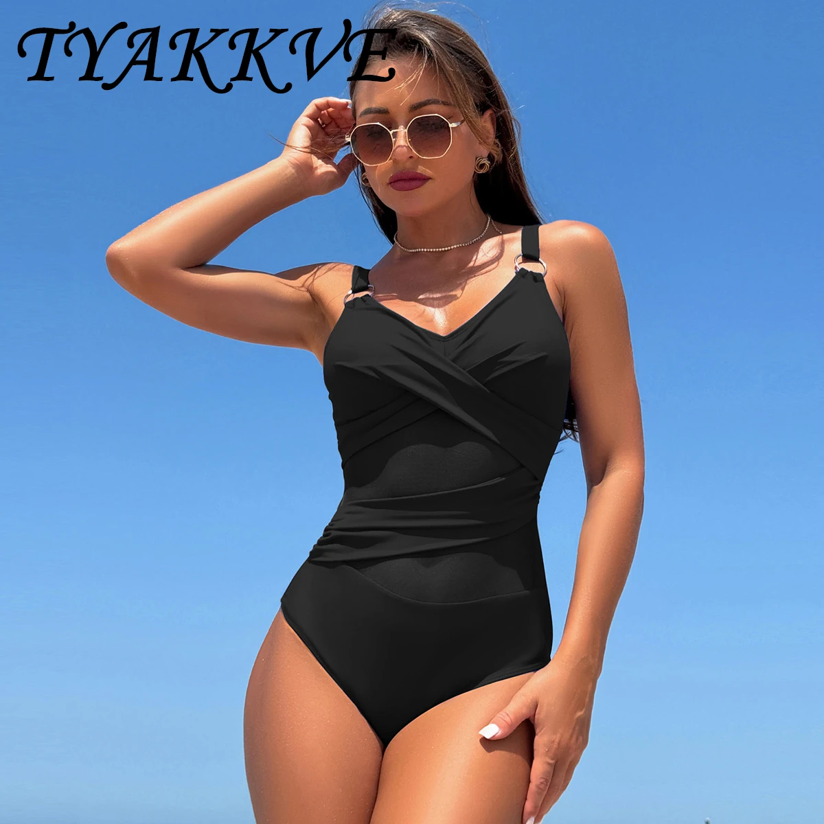 2024 Summer Tummy Control Push Up One Piece Swimsuit Women Swimwear Monokini Bodysuit Rose Swimsuit Strój kąpielowy 2XL Beach Wear