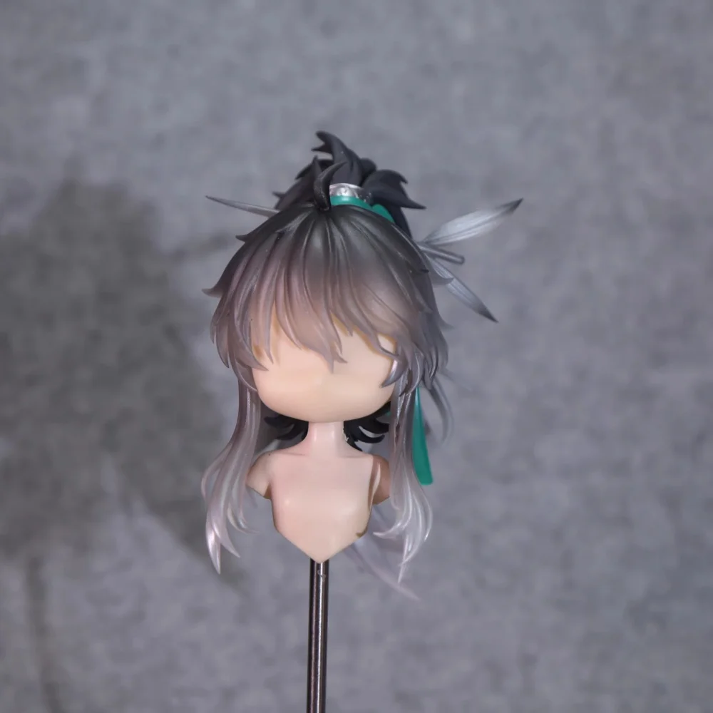 หัวตุ๊กตา BJD แบบ Wuthering Waves งานแฮนด์เมด สำหรับ OB11 OB22 พร้อมแผ่นผม ทาสี ถอดประกอบได้ ของเล่น โมเดลคอสเพลย์