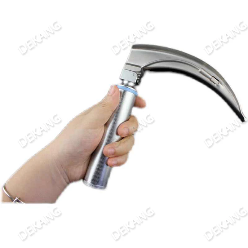 Led الفولاذ المقاوم للصدأ سبائك التيتانيوم الكبار والأطفال منظار الحنجرة الرغامي التنبيب المصباح الكهربي منظار الحنجرة #5