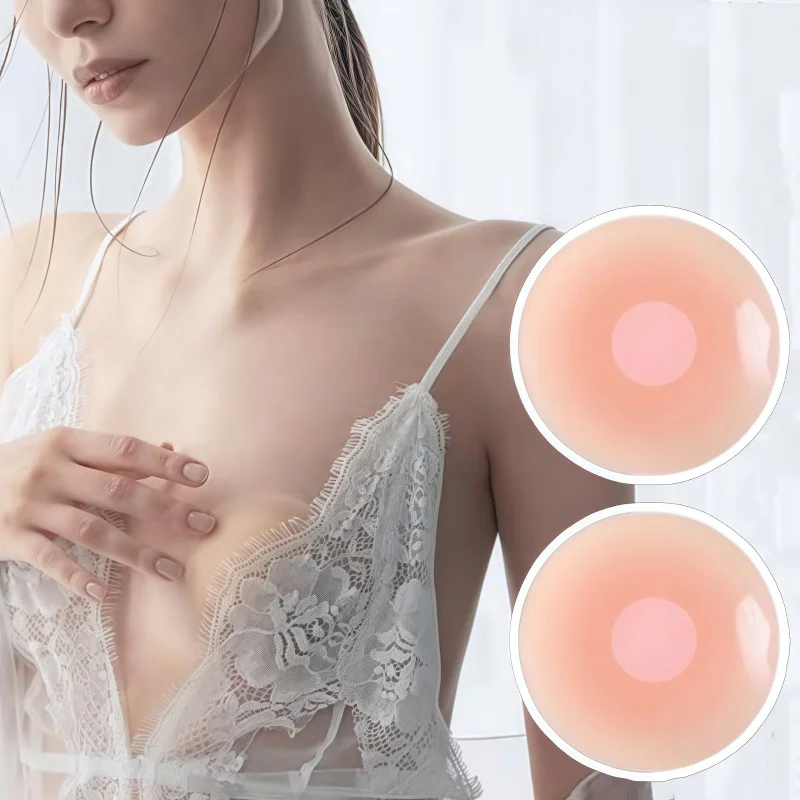 6 Pares Mamilos Reutilizáveis Capa de Mamilo de Silicone Pegajosa para Mulheres Adesivos Invisíveis