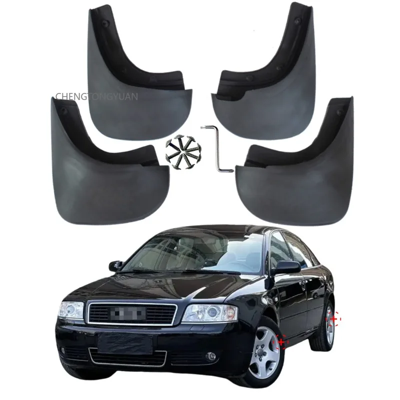 For Audi A6 C5 Saloon/Avant MudFlaps Splash Guards For Audi A6 C5 Mudguards 4pcs 1997-2004