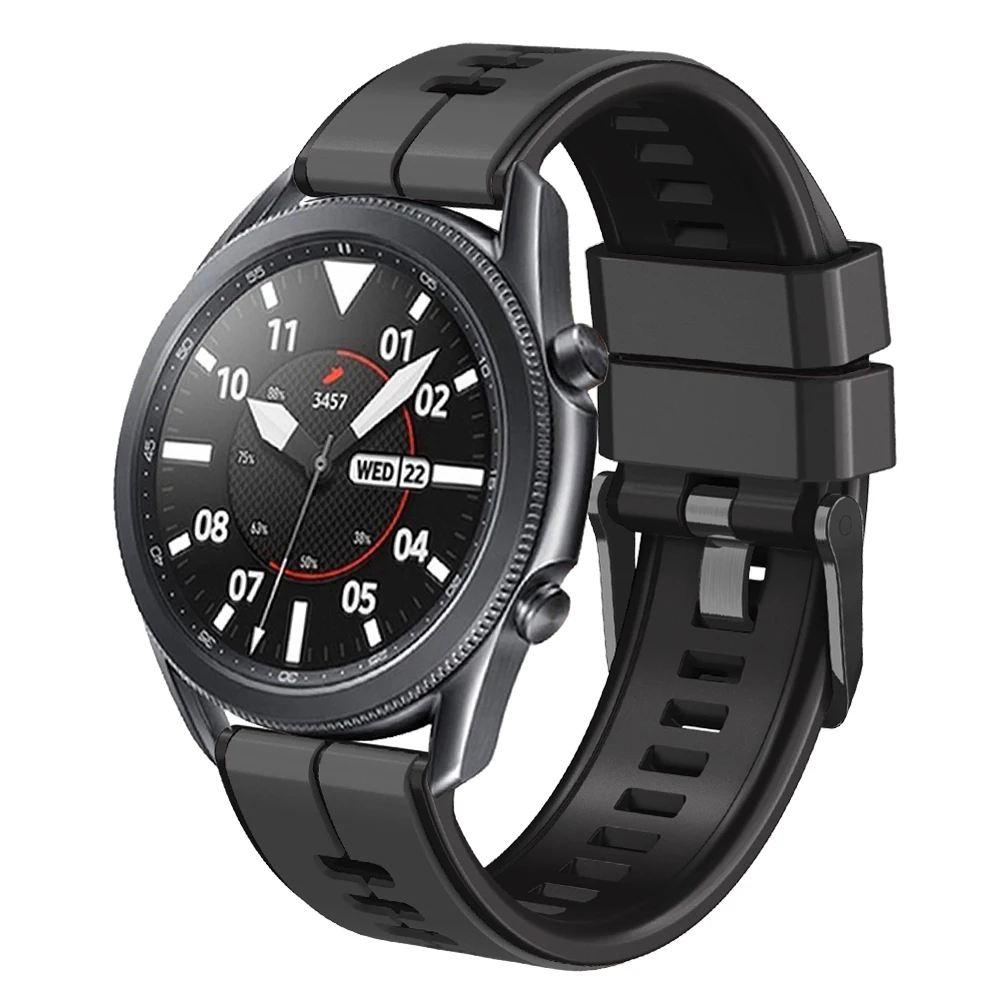 Pulseira de silicone de liberação rápida para samsung galaxy watch 3 45mm 41mm pulseira esportiva para galaxy watch 5/4 44 40mm pulseira correa