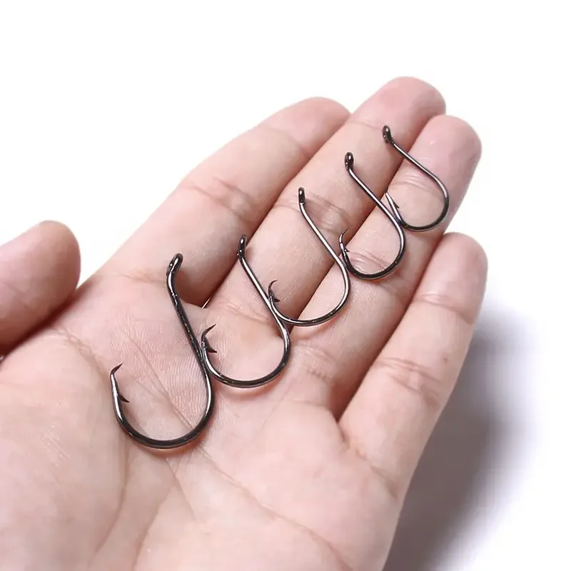 

160pcs/Box High Carbon Steel Fishing Hooks, Barbed Jig Hook, Carp Fishing Jig Head For Fly Fishing, Mixed Size