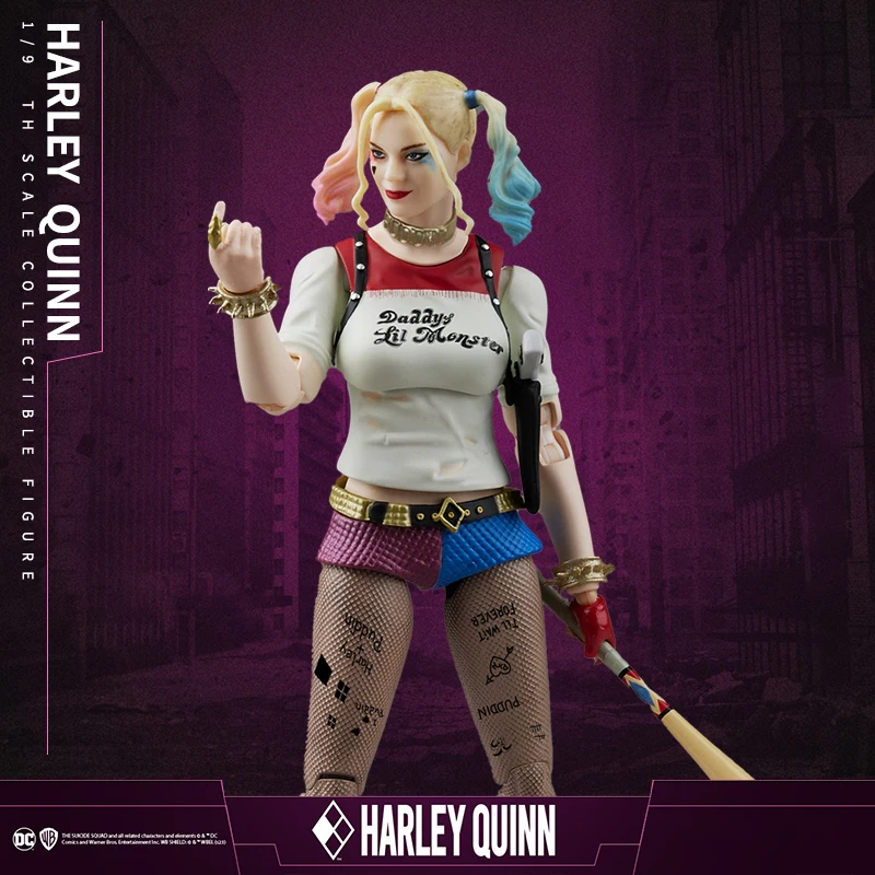 Fondjoy Genuine Model DC Harley Quinn 1/9 Scale Action Figure Anime Characters Harley Quinn Model Collectible Toys Boys Gifts