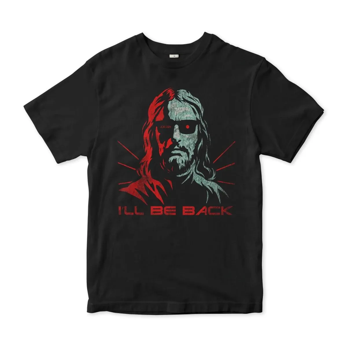 Jesus Terminator Ill Be Back TShirt Taglie da uomo e da donna Ideale per combinazioni uniche di cultura pop e stile religioso