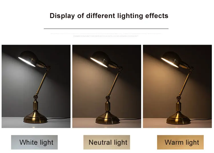 American Style Retro Light Luxury Eye Care Table Lamp Creative Learning Desk Lamp European Style Living Room Bedroom BedsideLamp