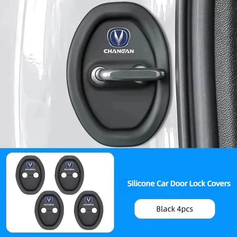 Waterproof Rust Resistant Silicone Car Door Lock Covers For Changan CS75 PLUS CS95 CS35 Alsvin CS15 CS55 Auto Accessories