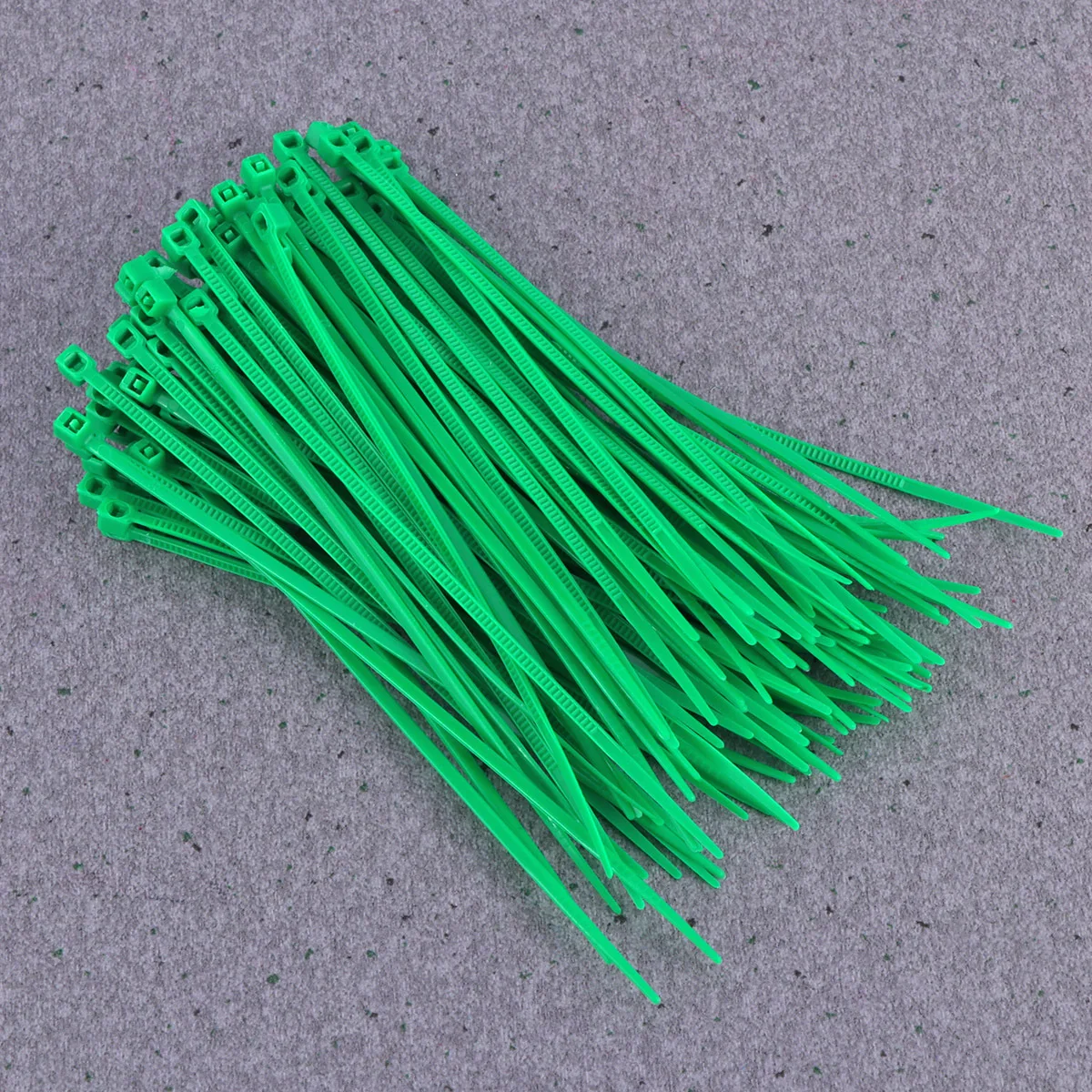 

1000Pcs 3x100mm Self-Locking Nylon Cable Ties Multi-Purpose Locking Teeth for Indoor Outdoor Use Green Nylon Cable Ties