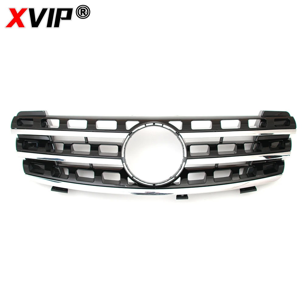 XVIP For Mercedes Benz ML-Class W164 2005-2008  ML320  ML350  ML500  ML550  Chrome Black  AMG Style  Racing Front Bumper Grilles