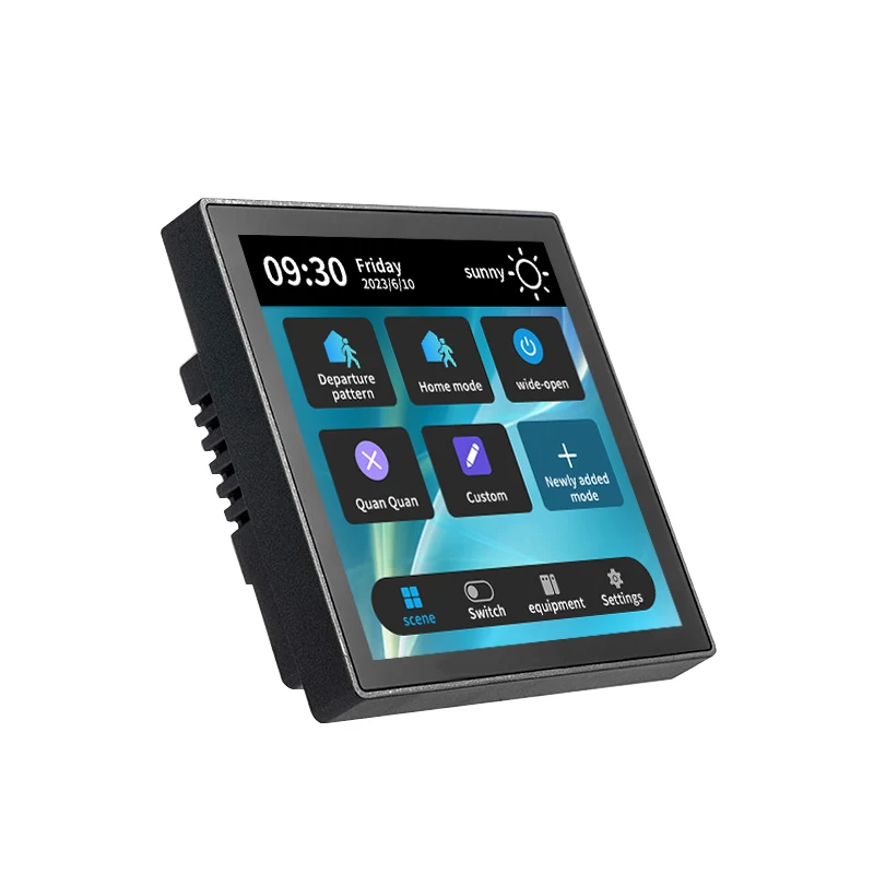 Smart 4-inch smart control panel WIFI touch screen home multi-function scene switch control panel