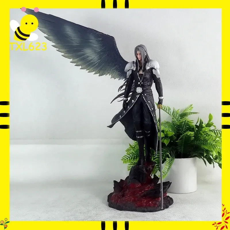 

Angel Wing Character Statue Anime Style Collectible Figure Desktop Model