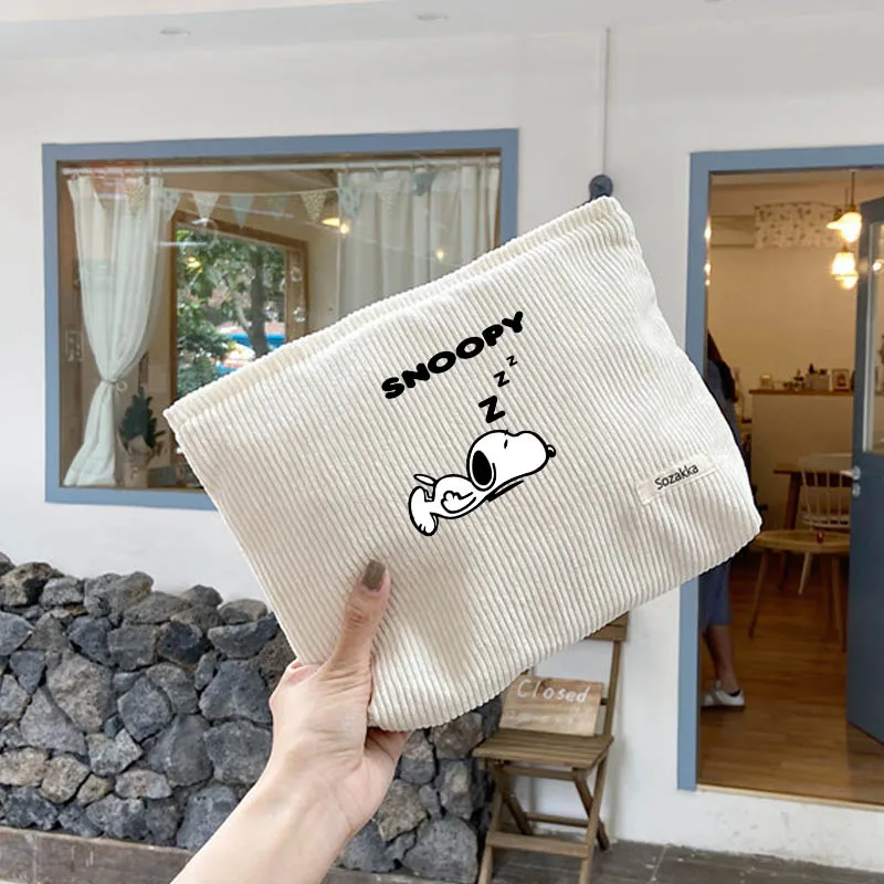 Snoopies Dog Makeup Bags for Women Anime Large Capacity Cosmetic Storage Bag for Women Girls Handbag Organizer Case Ladies Bag