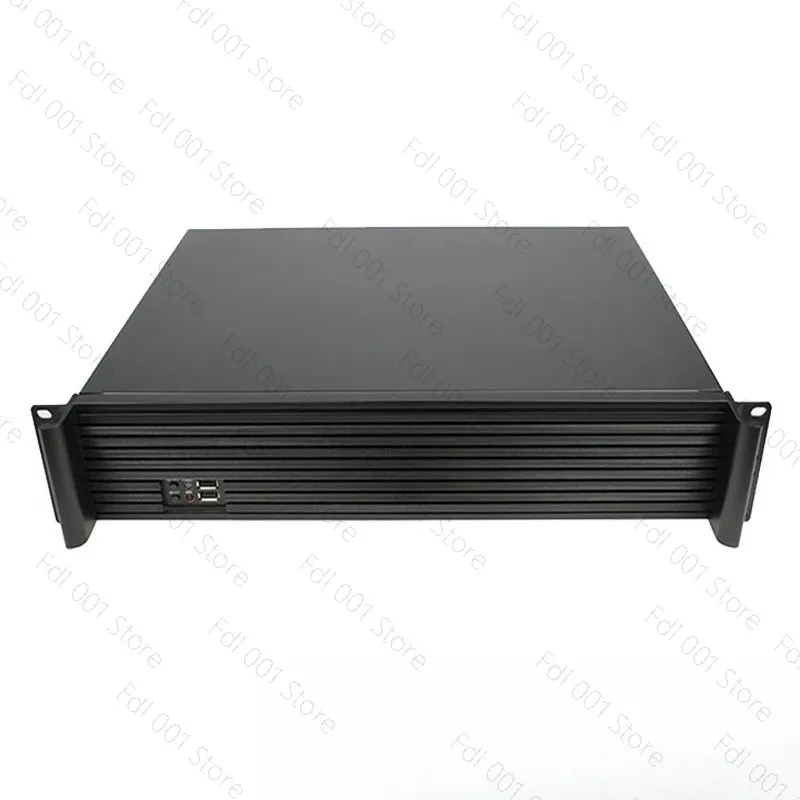 2U Aluminum Rackmount Case 350mm Server Chassis ATX Power Supply for Storage