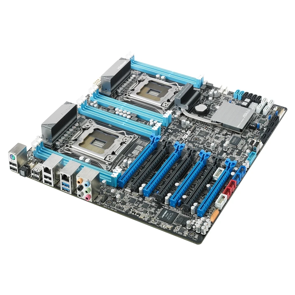    اللوحة الأم للخادم ASUS Z9PE-D8 WS LGA 2011 DDR3 Intel C602 7 × PCI-E X16 USB3.0 EEB تدعم وحدة المعالجة المركزية Intel Xeon E5-2690 E5-2600