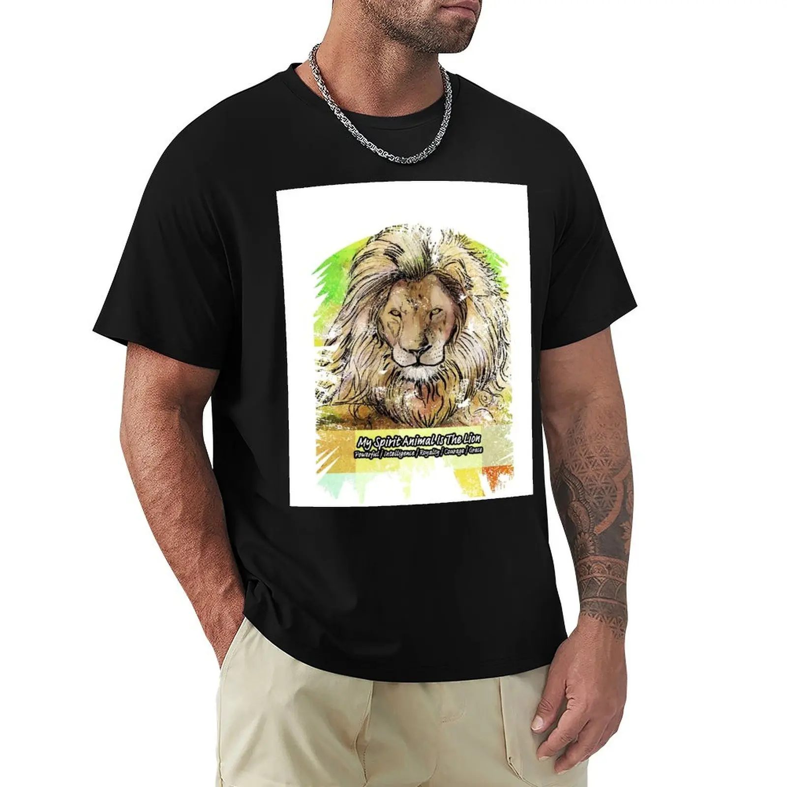 

Lion Is My Spirit Animal T-Shirt UV Protection Outdoor Tee Shirt