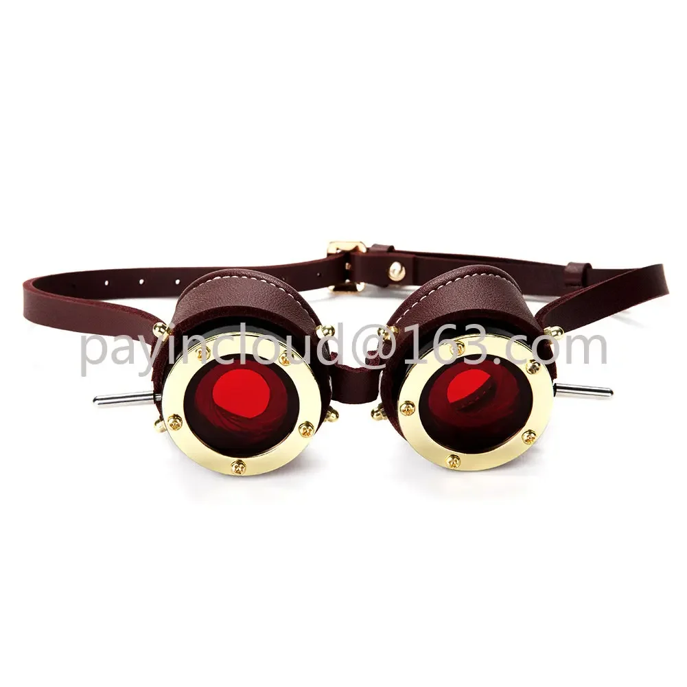 One Piece Dropshipping Steampunk Industrial Retro Goggles Halloween Gothic Metal Goggles Dark Clothing Accessories